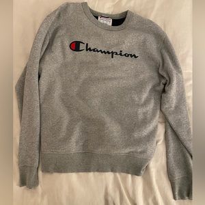Champion grey sweatshirt